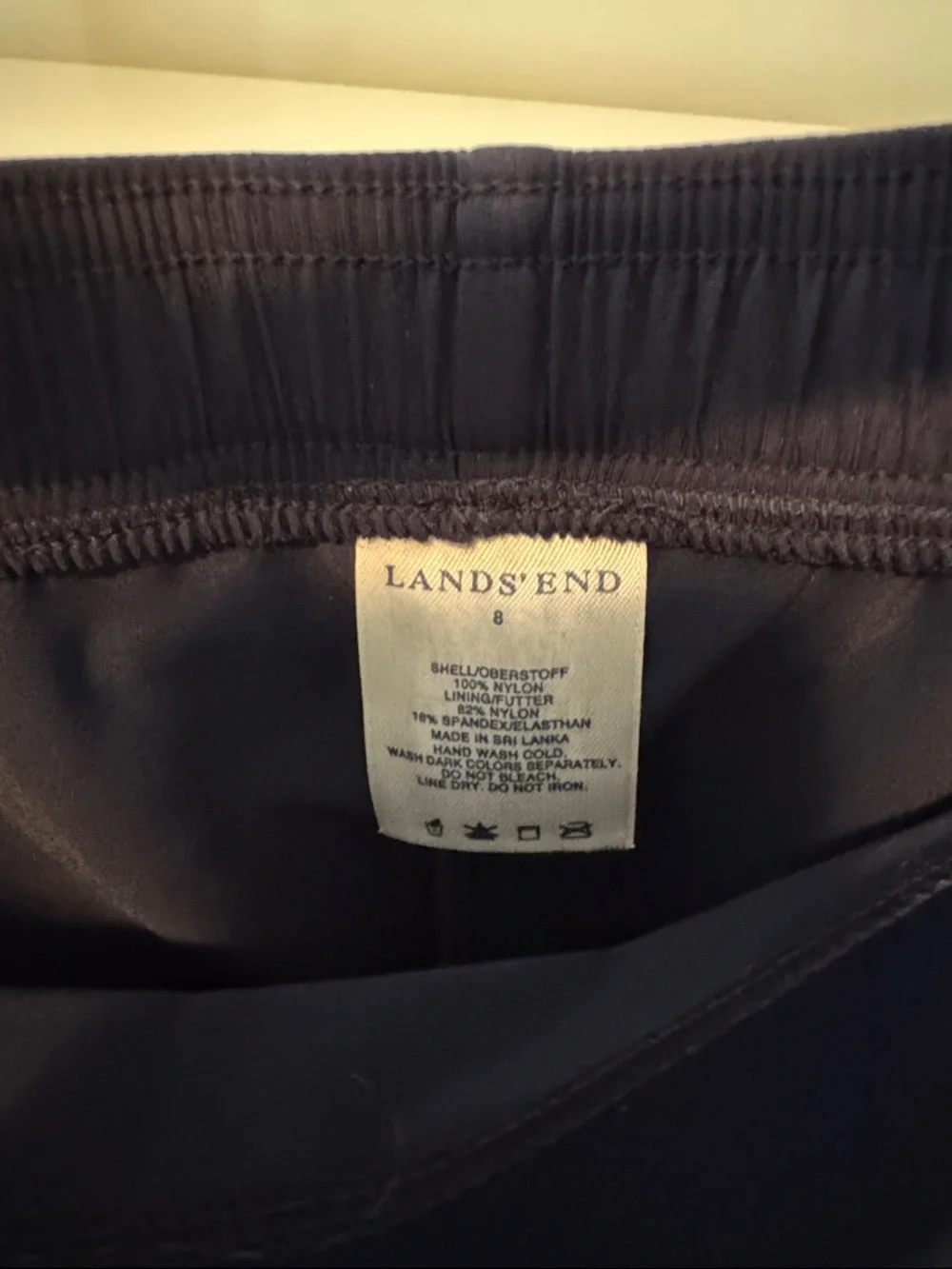 Land’s End Navy Wrap Mini Skirt Swimming bottom - Classic Solid - Picture 2 of 6